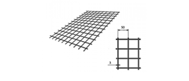Сетка сварная (дорожная) 50х50х3мм 1х2м купить с доставкой в Серпухове